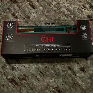 NWT!! CHI Emerald Gemstone Ceramic Hairstyling Iron